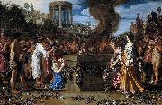 Pieter Lastman Orestes and Pylades Disputing at the Altar. Sweden oil painting artist